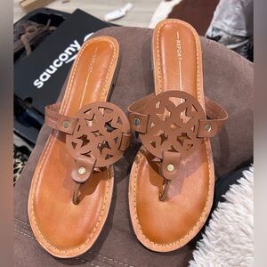 NWOT Report Women's Brown Cutout Sandals